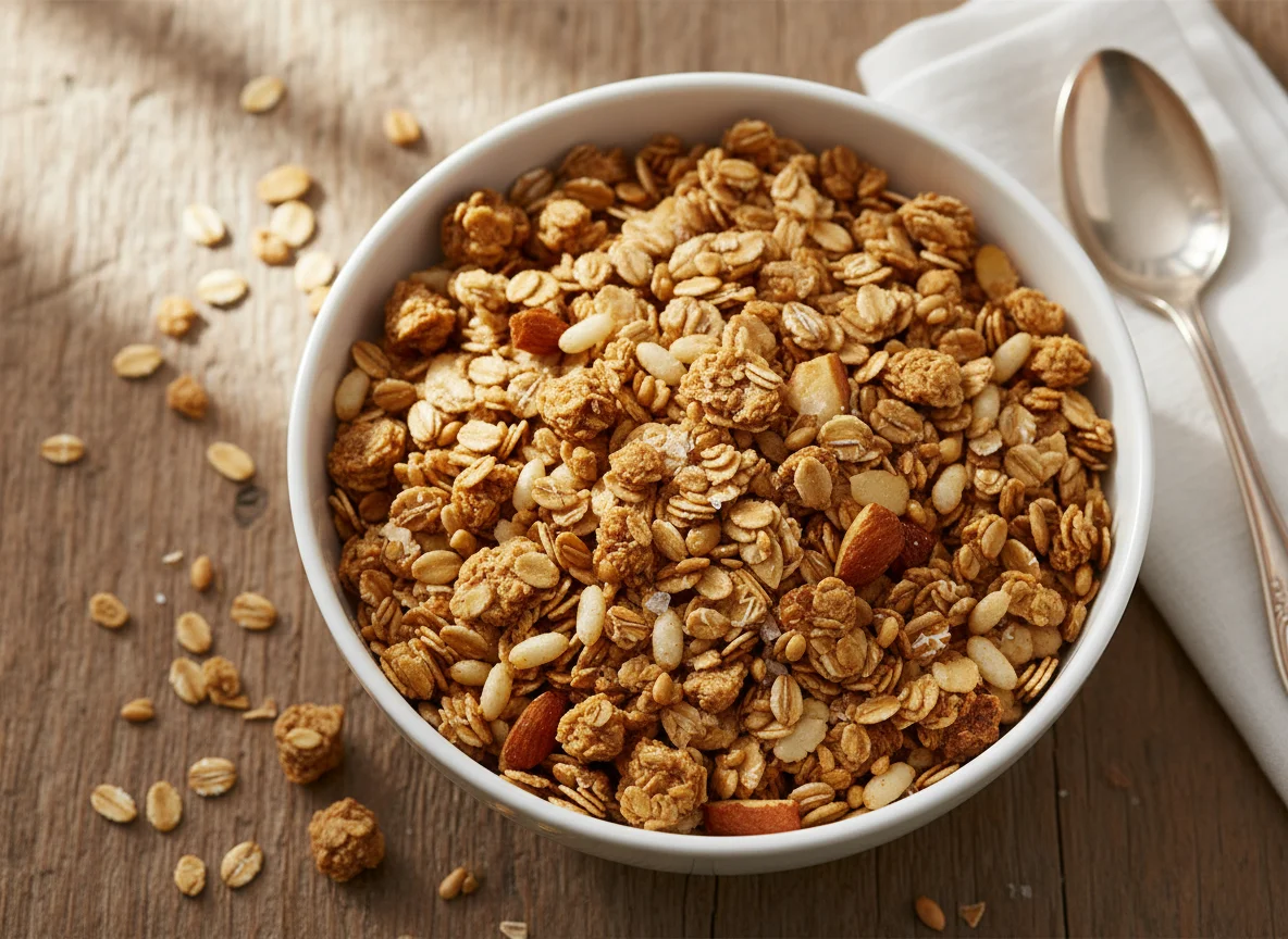 Knuspermüsli ohne Zuckerzusatz photo