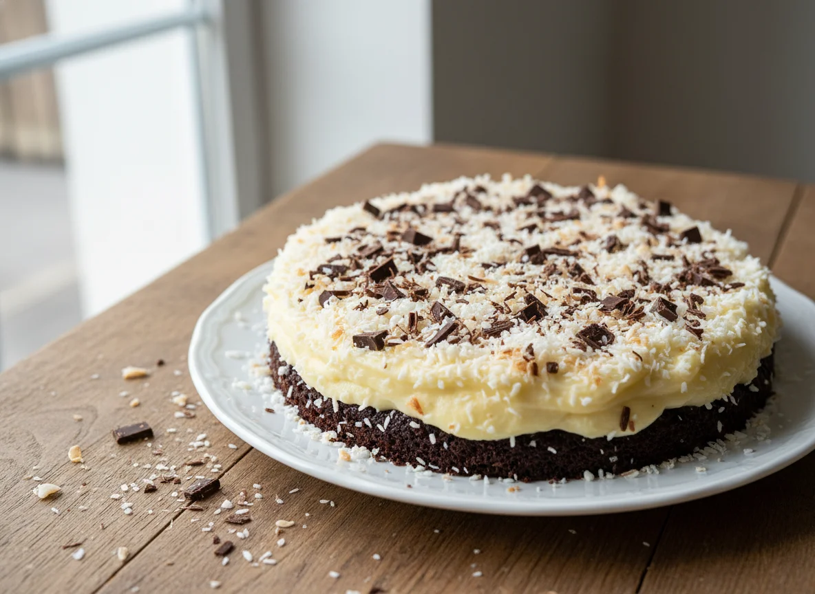 Kokos-Schokoladen-Kuchen photo