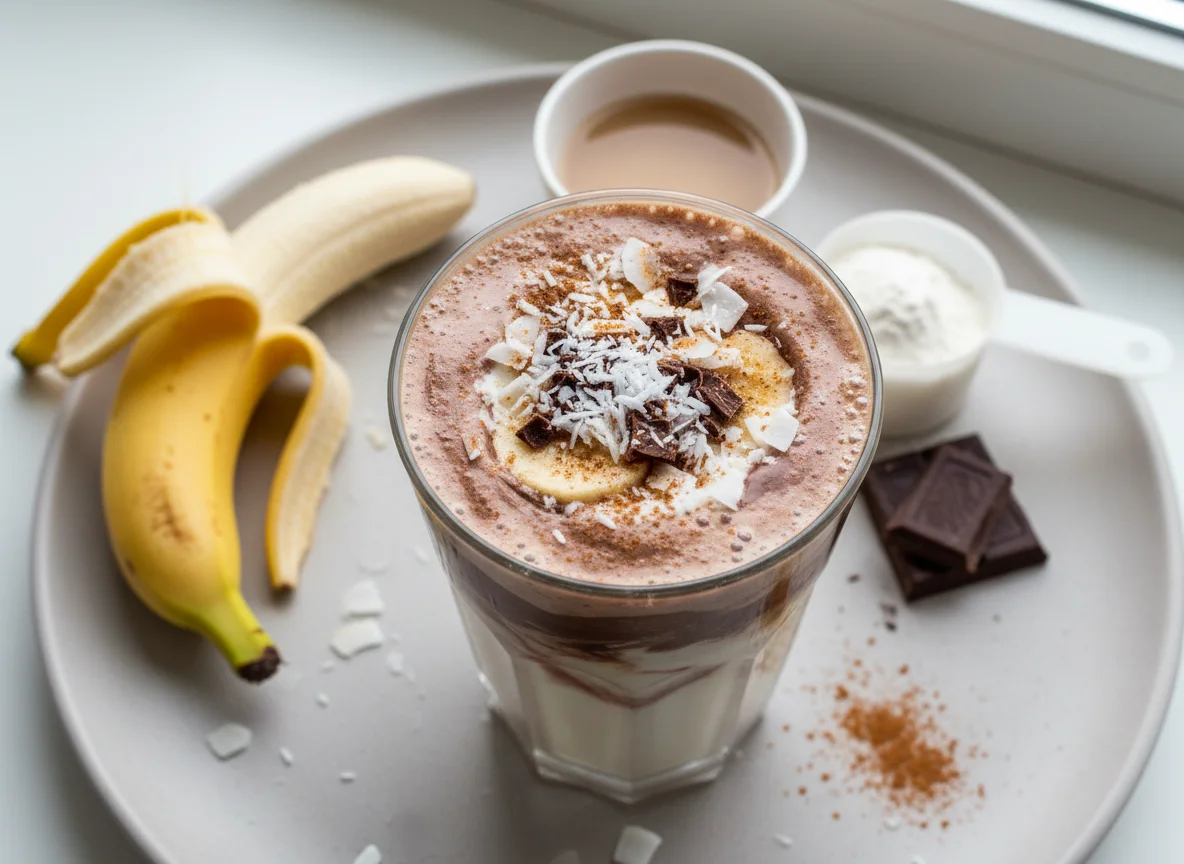 Kokos-Schoko-Proteinshake photo