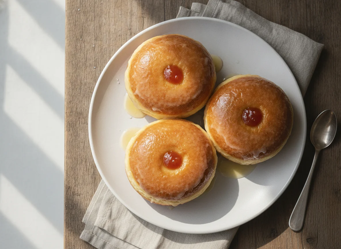 Krapfen mit Zuckerglasur photo