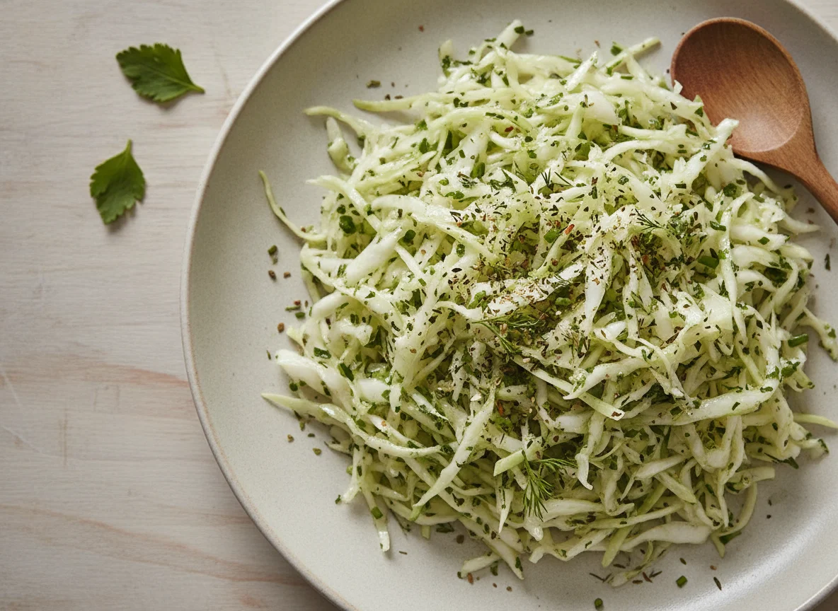 Krautsalat mit Kräuterdressing photo