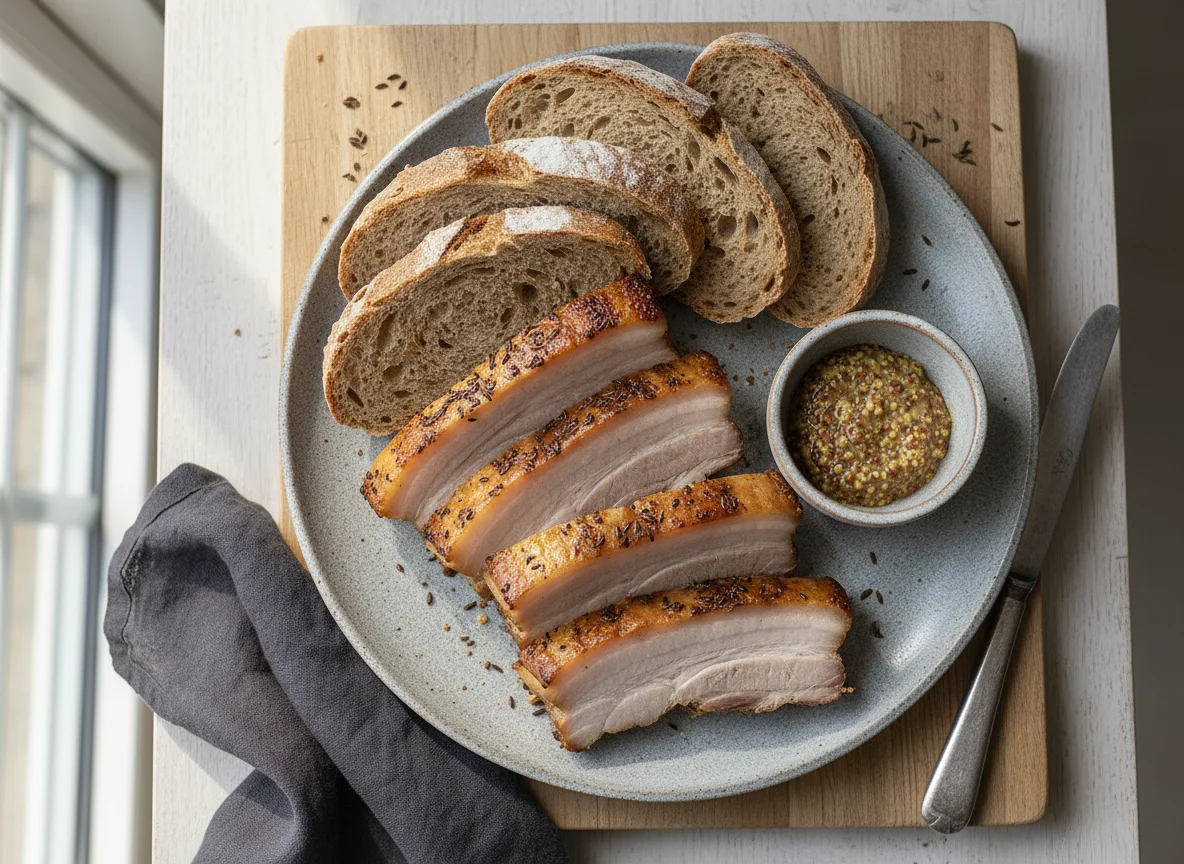 Krustenbrot mit Kümmelbauch photo