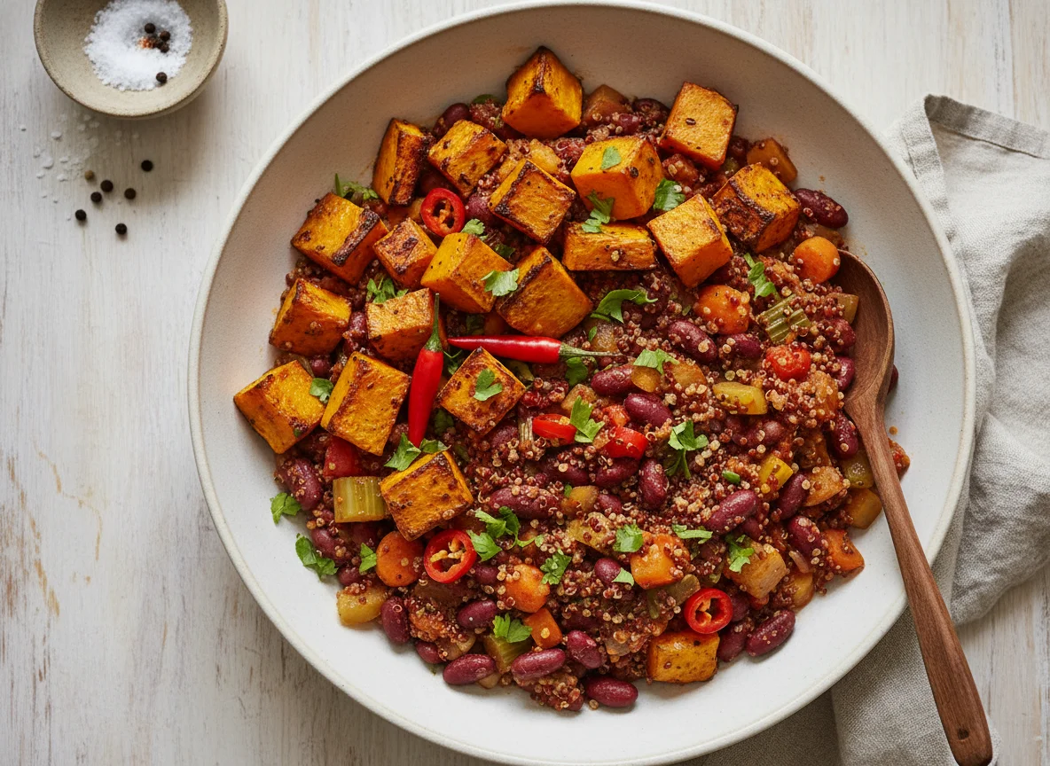 Kürbis mit Chili Sin Carne photo