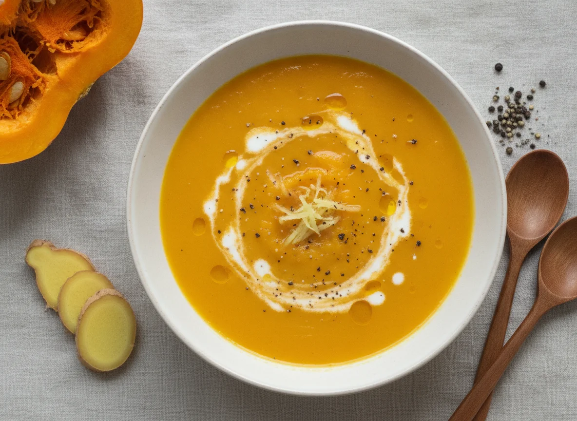 Kürbis-Ingwer-Suppe photo