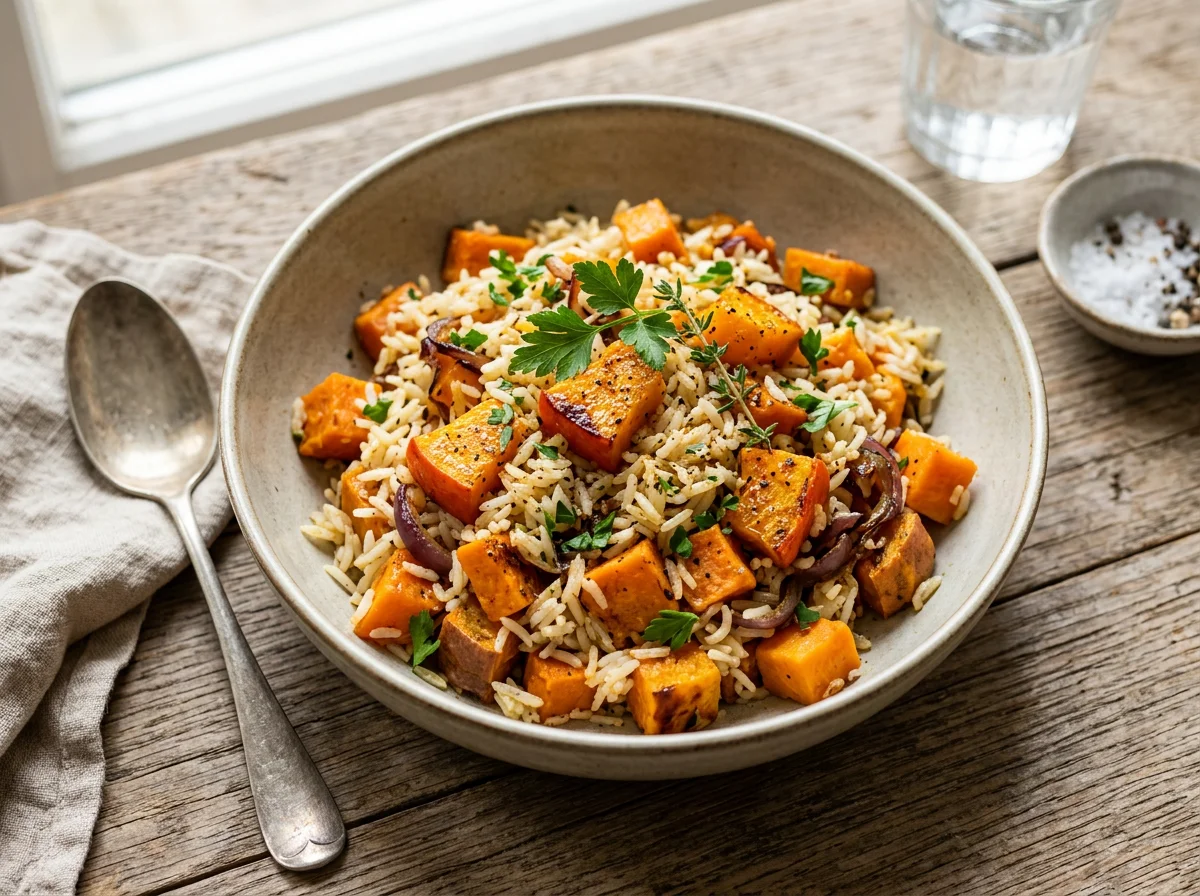 Kürbis-Reis-Pfanne photo