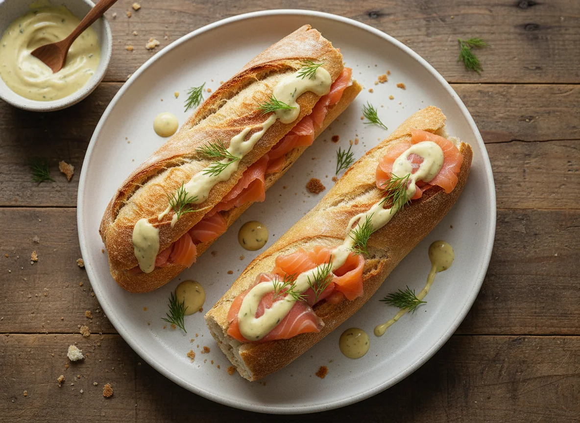 Lachs Baguette photo