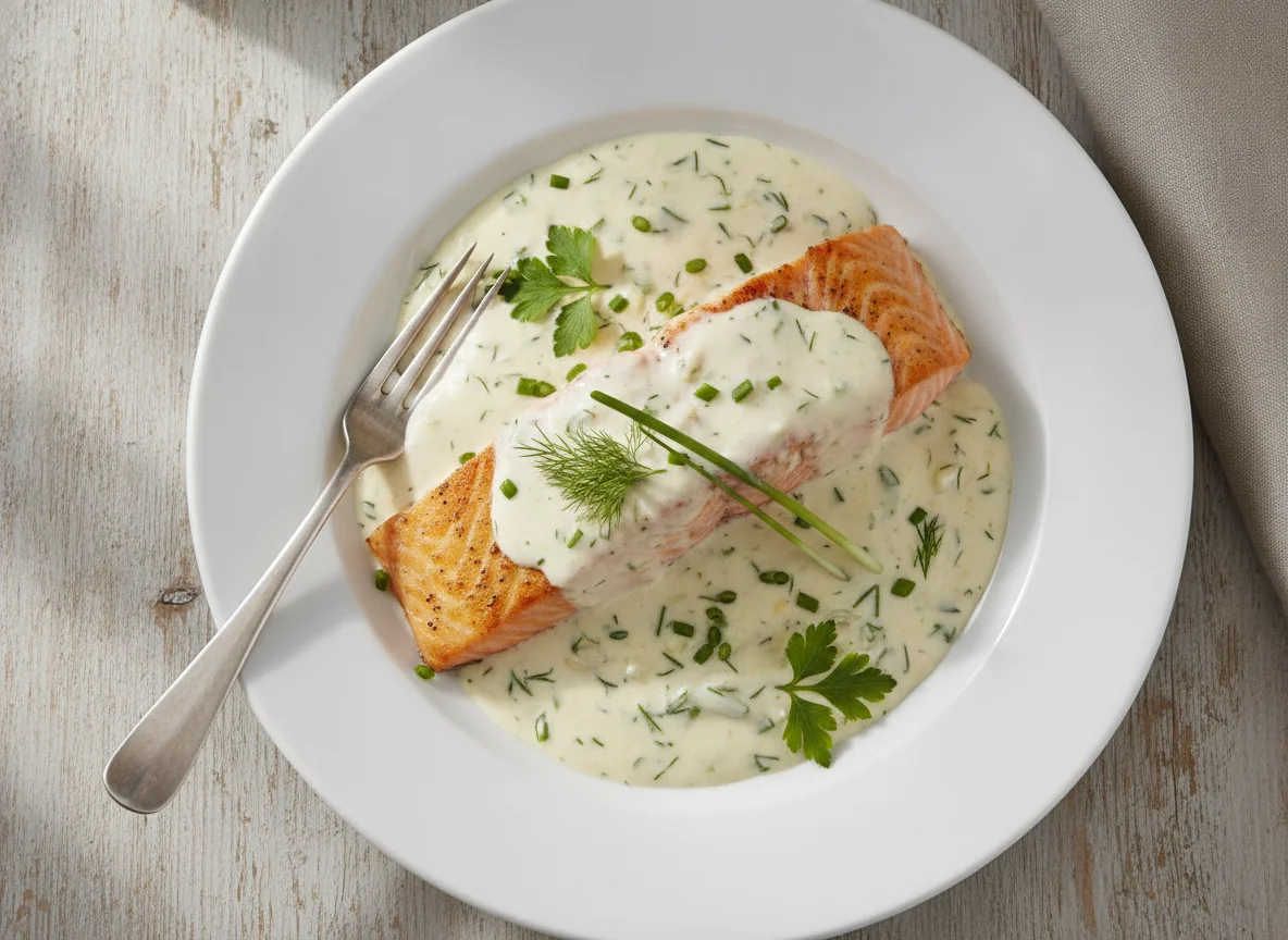 Lachs in Sahnesauce photo
