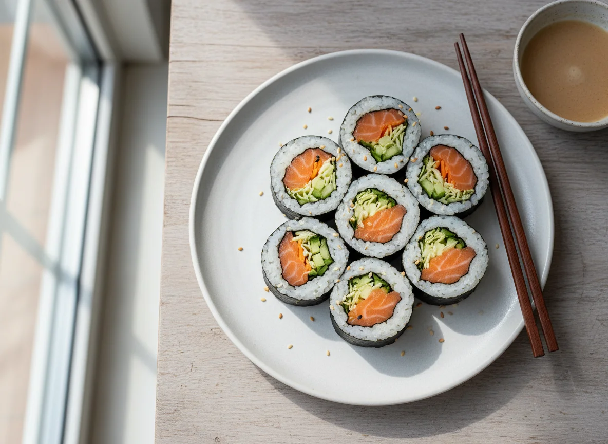 Lachs Maki Rollen photo