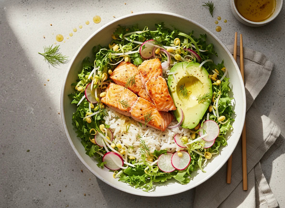 Lachs-Avocado-Bowl photo