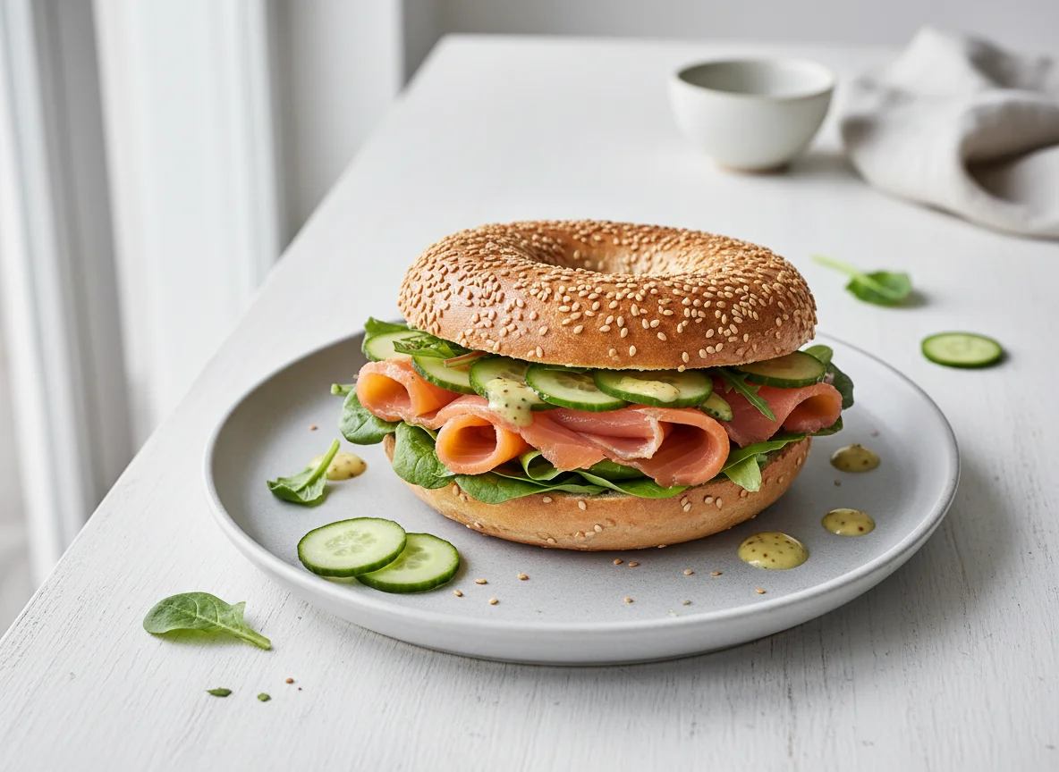 Lachs-Bagel photo