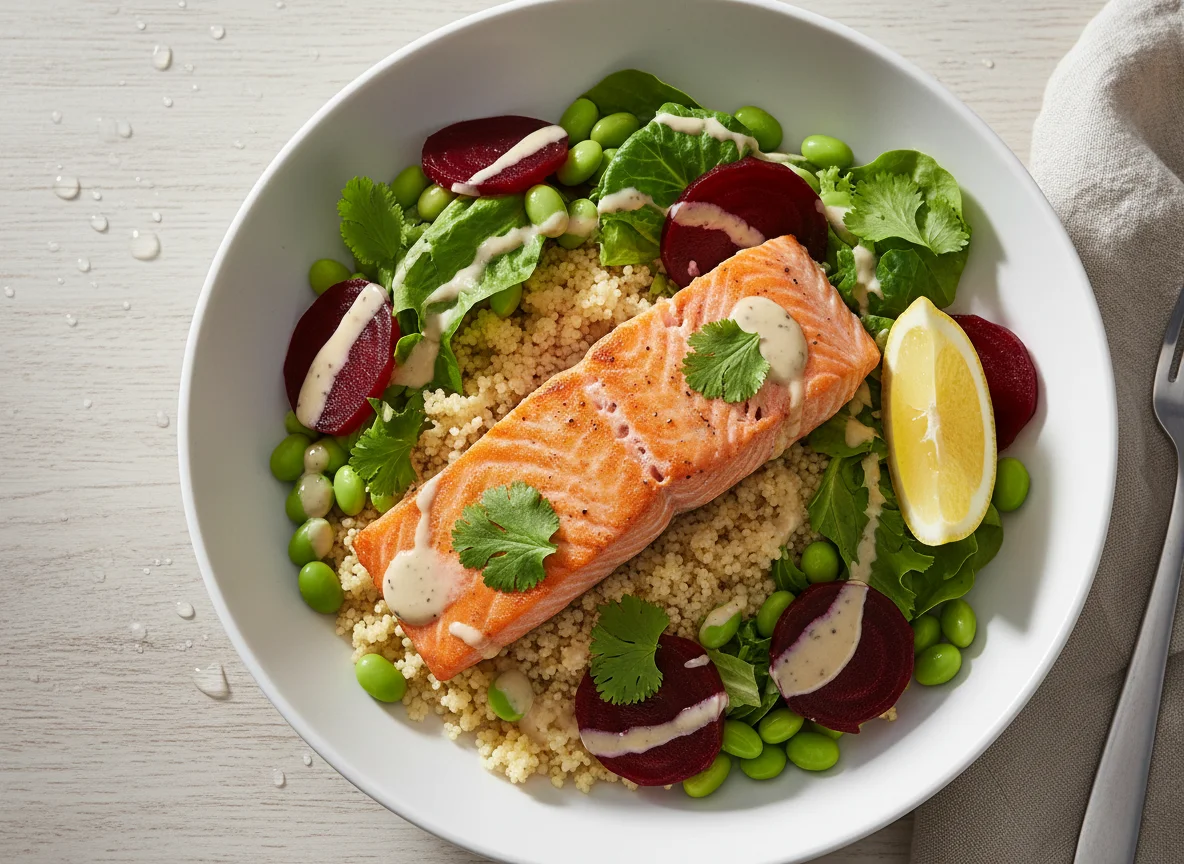 Lachs-Couscous-Bowl photo