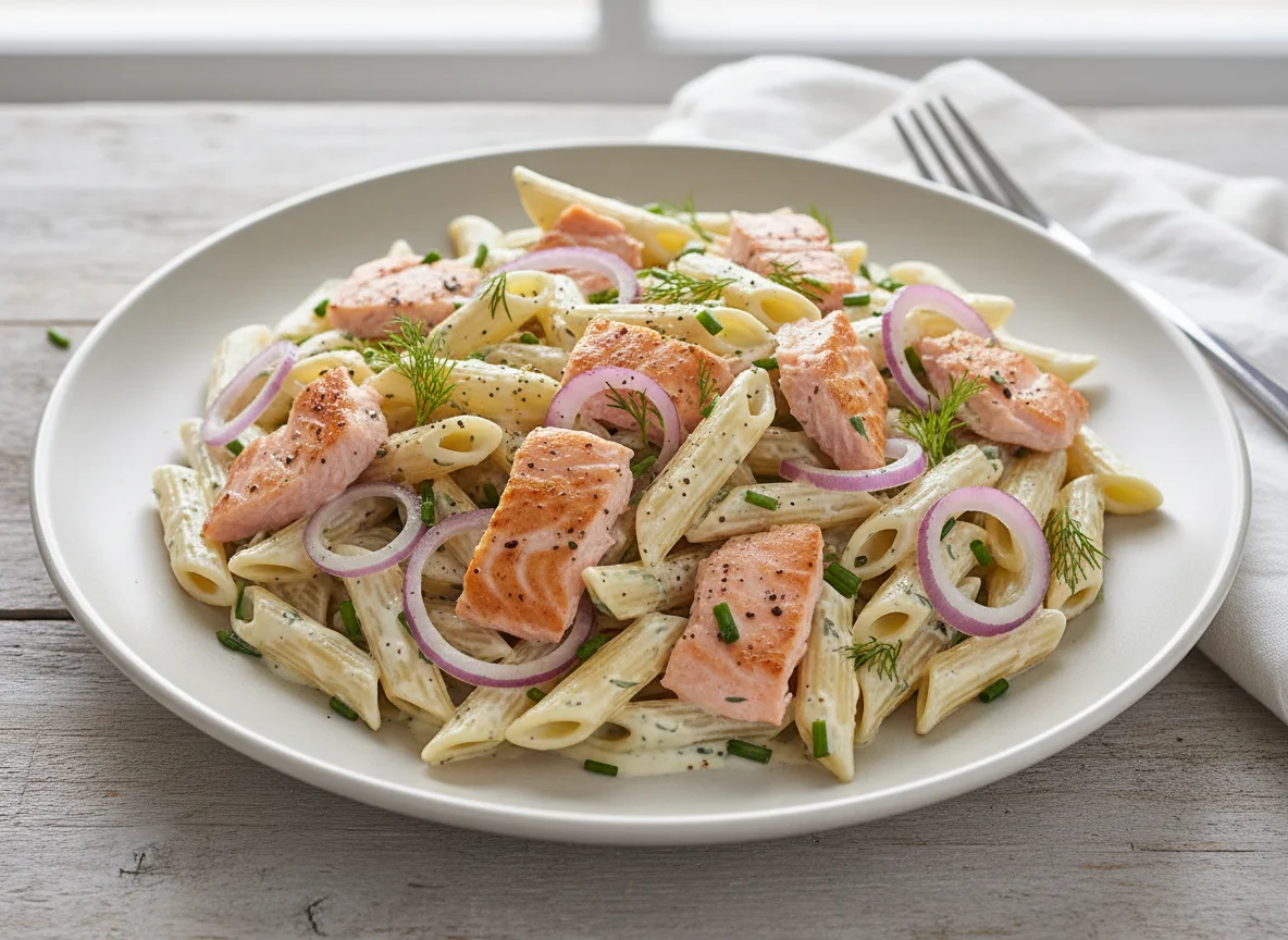 Lachs-Nudel-Salat photo