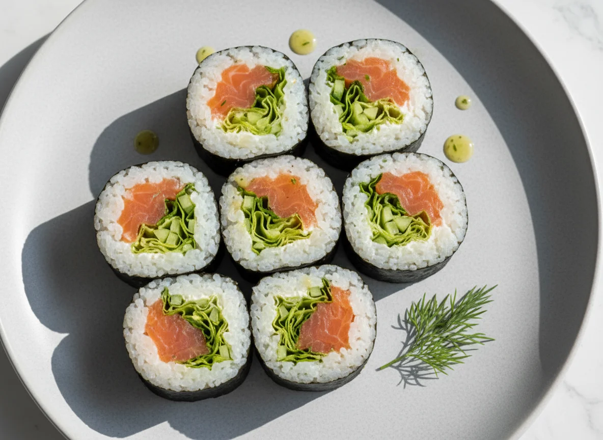 Lachs-Wrap (Futomaki) photo
