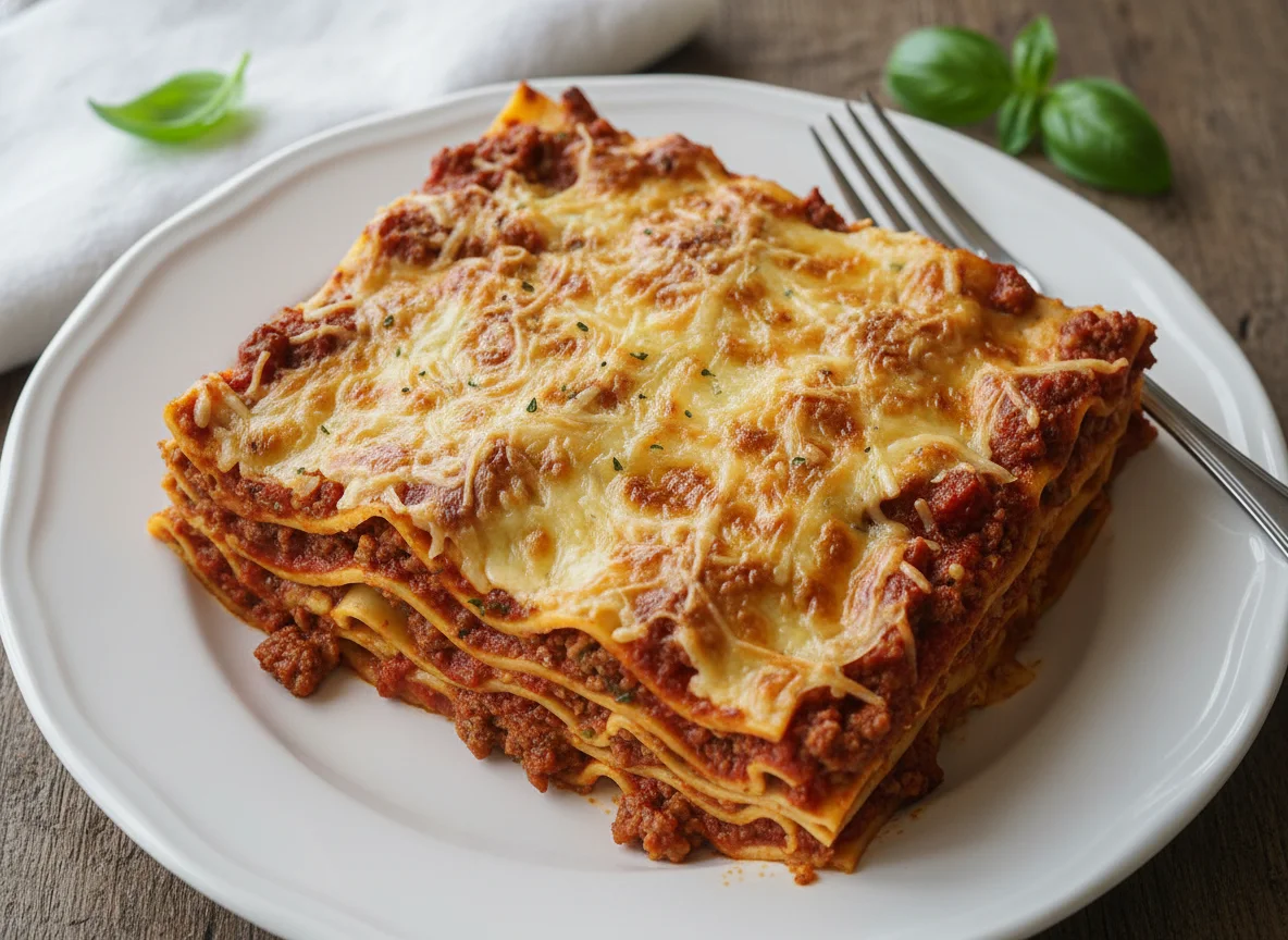 Lasagne mit Fleischsauce photo