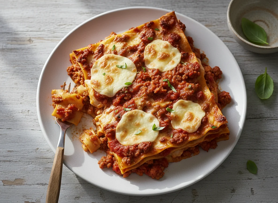 Lasagne mit Tomatensoße photo