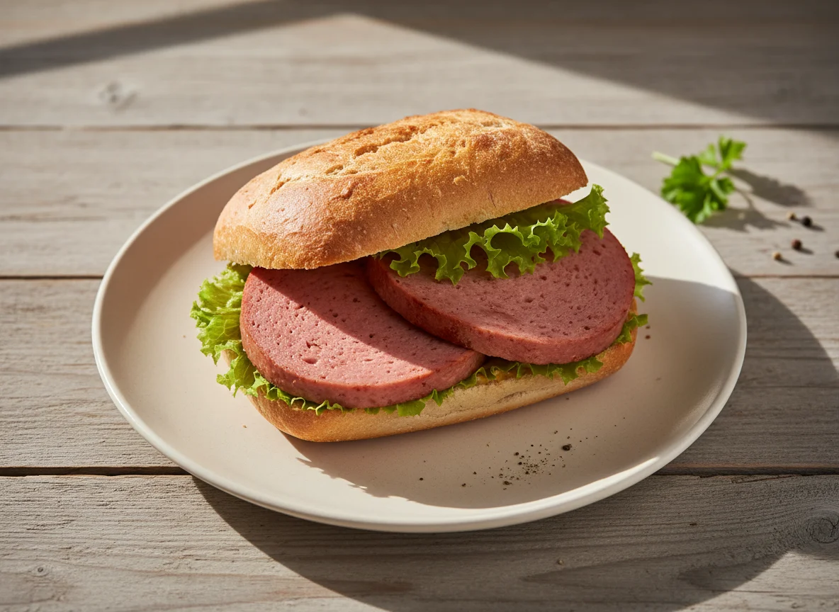 Leberkäse-Brötchen photo