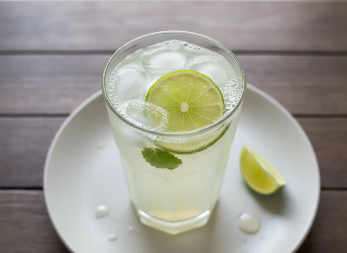 Limonade mit Limette photo