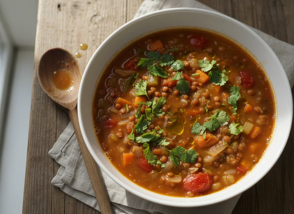 Linsen-Gemüse-Suppe photo