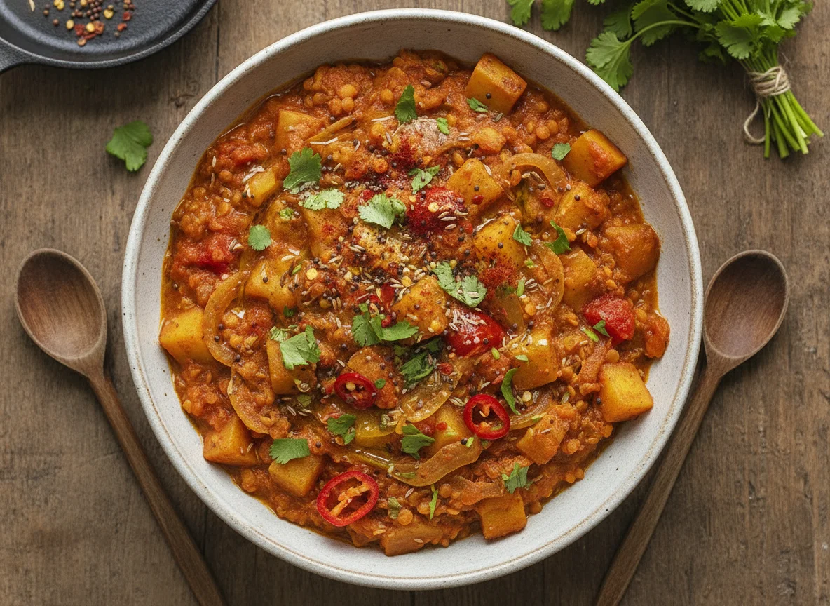 Linsen-Kartoffel-Curry photo