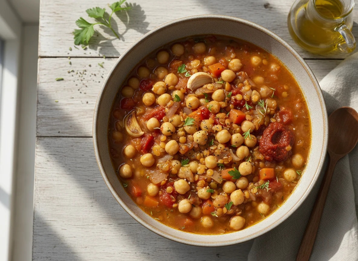 Linsen-Kichererbsen-Eintopf photo