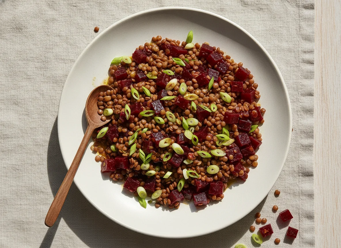 Linsensalat mit Roter Bete photo