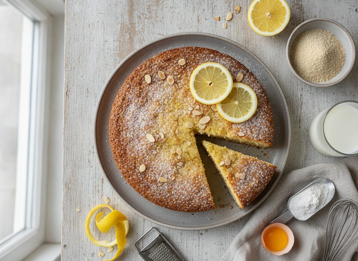 Low Carb Zitronen-Kollagen Kuchen photo
