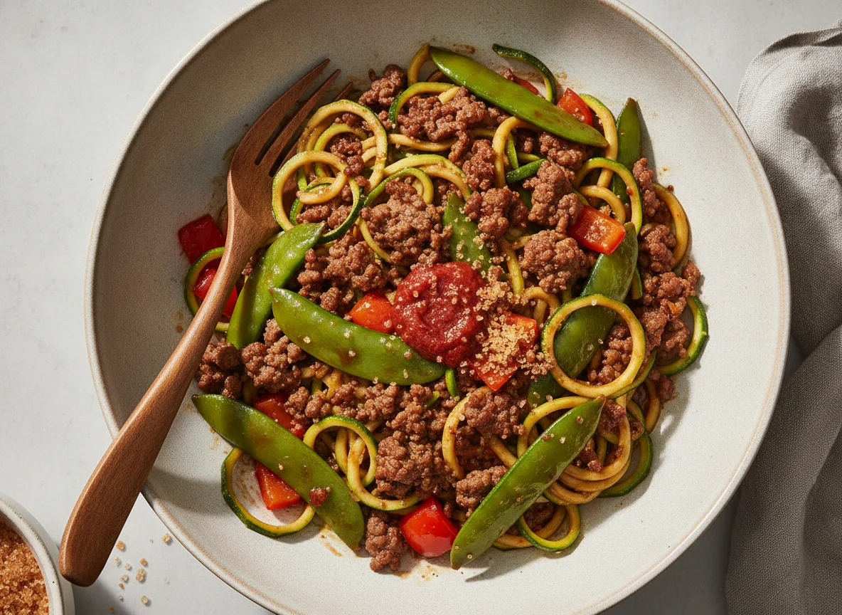 Low-Carb-Nudel-Bowl photo