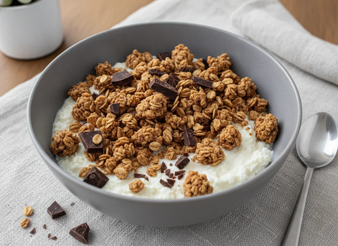 Magerquark mit Knuspermüsli photo