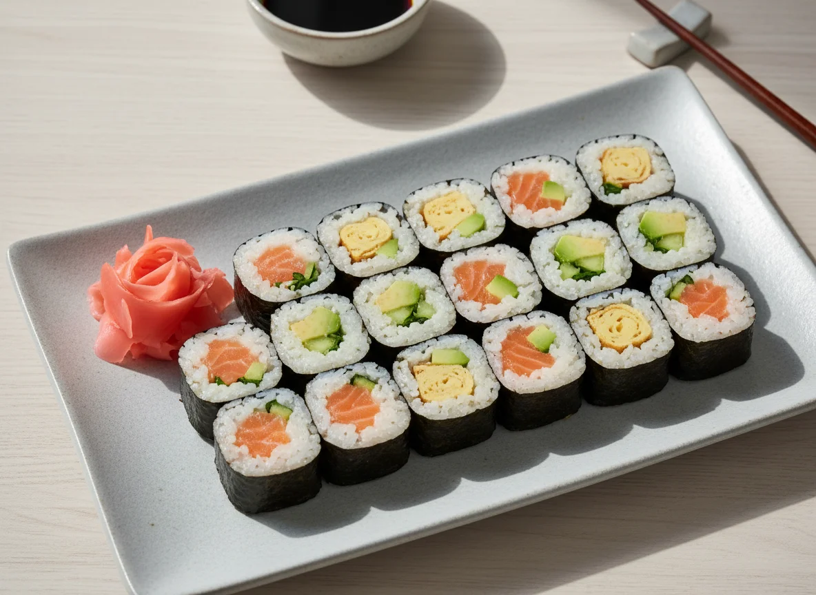 Maki Sushi Platte photo