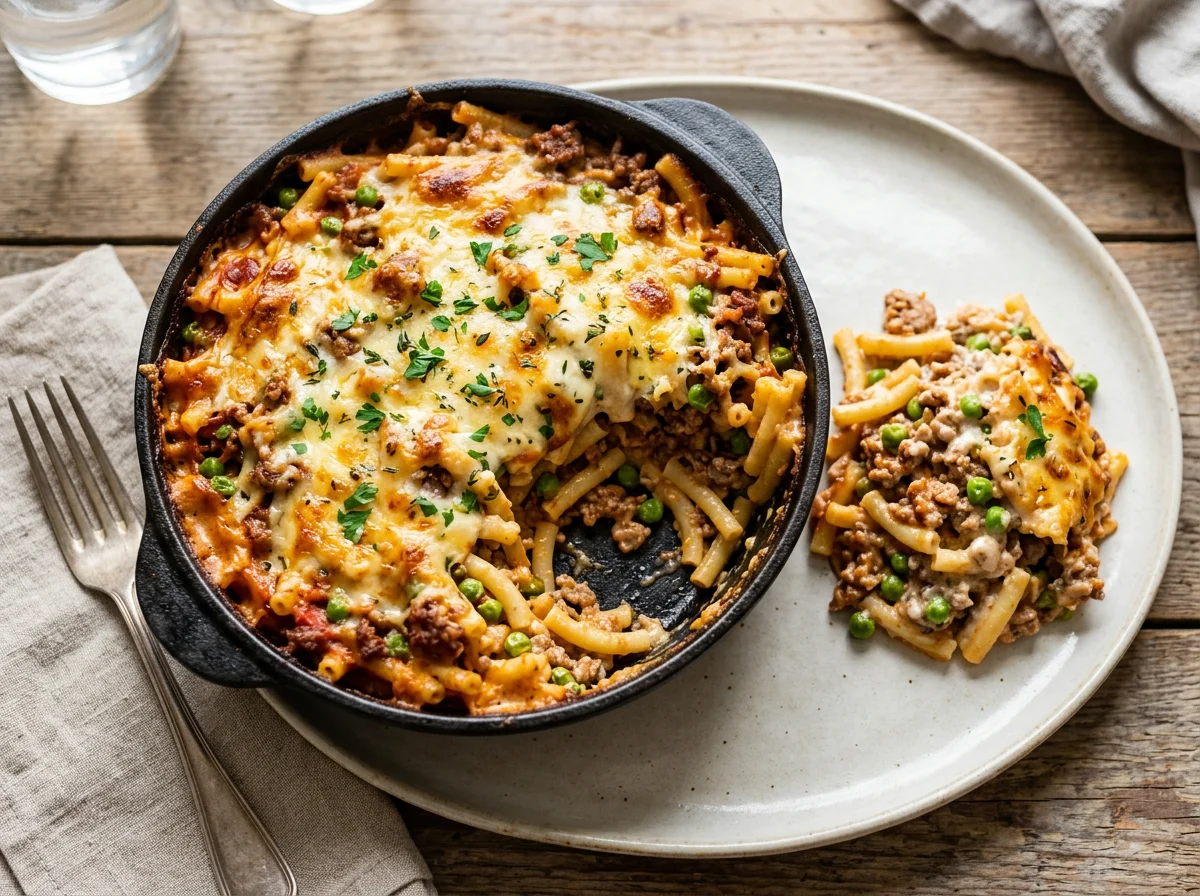 Makkaroni-Hackfleisch-Auflauf photo