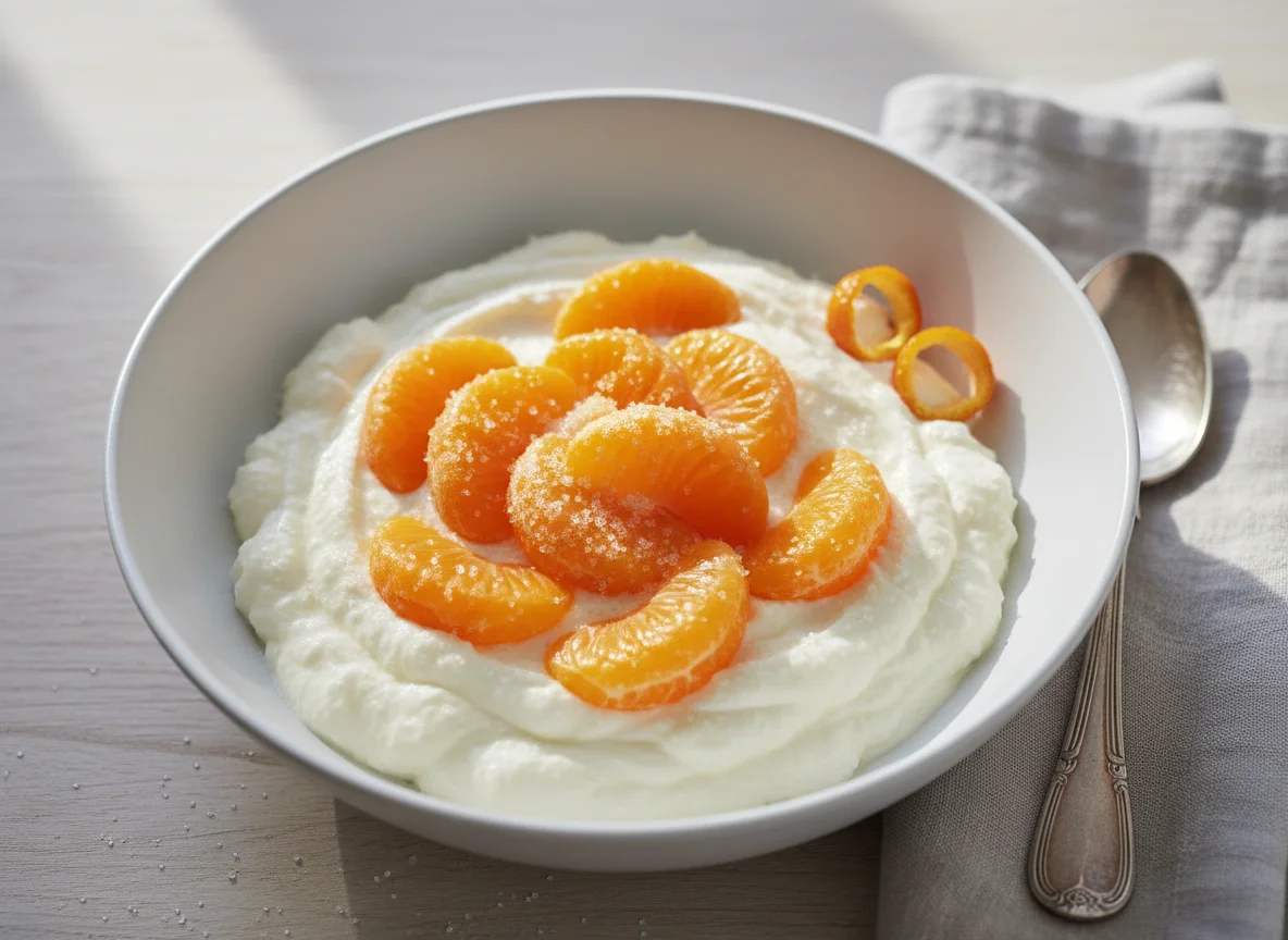 Mandarinen-Quark-Dessert photo