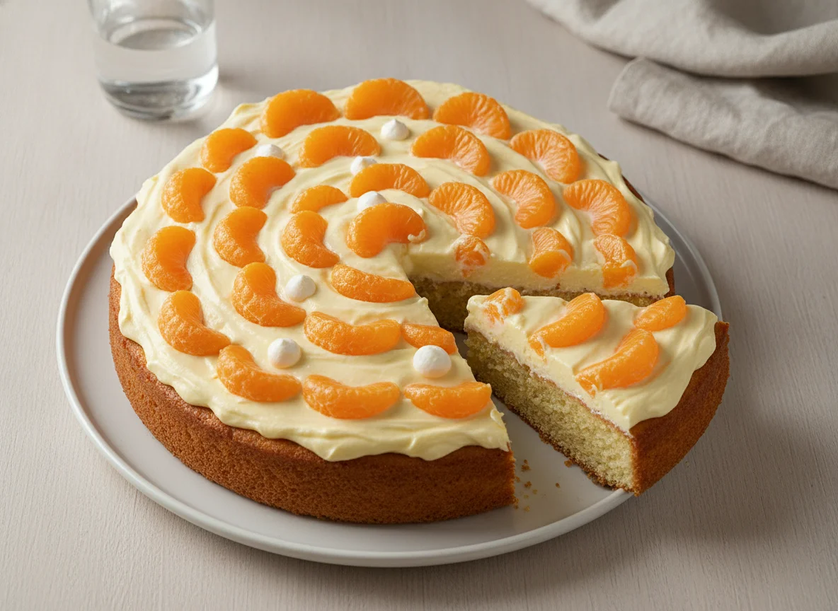 Mandarinen-Schmand-Kuchen photo