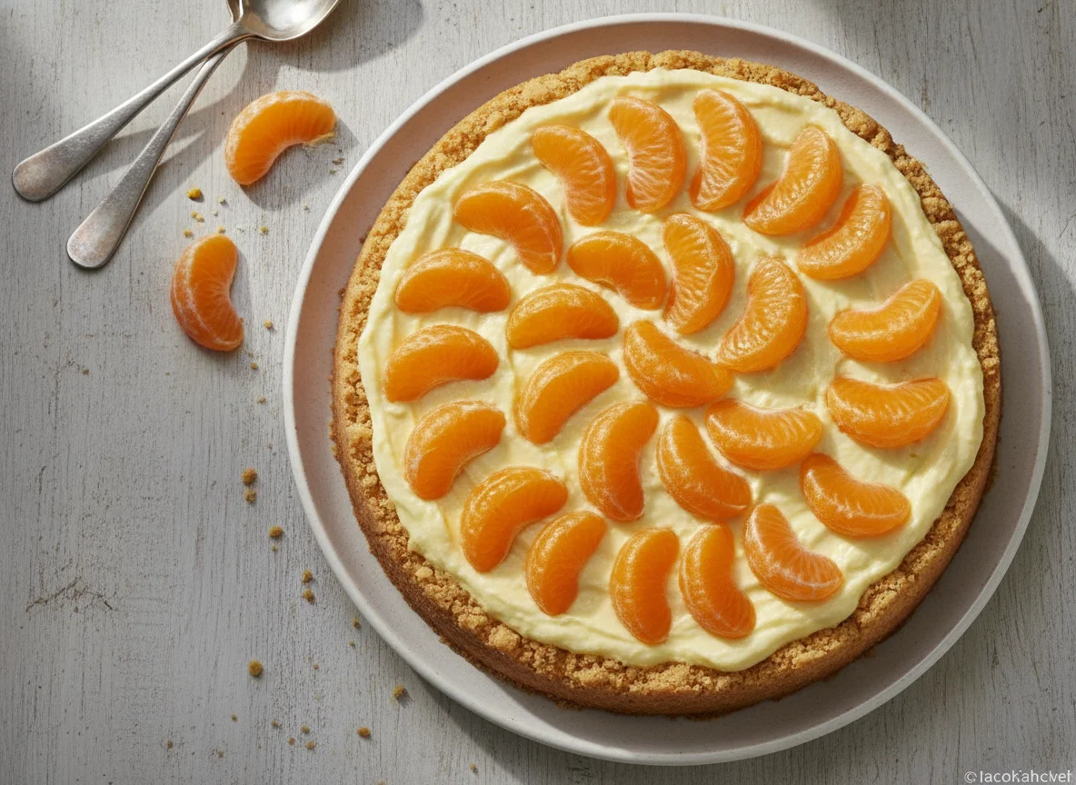 Mandarin-Schmand-Kuchen photo