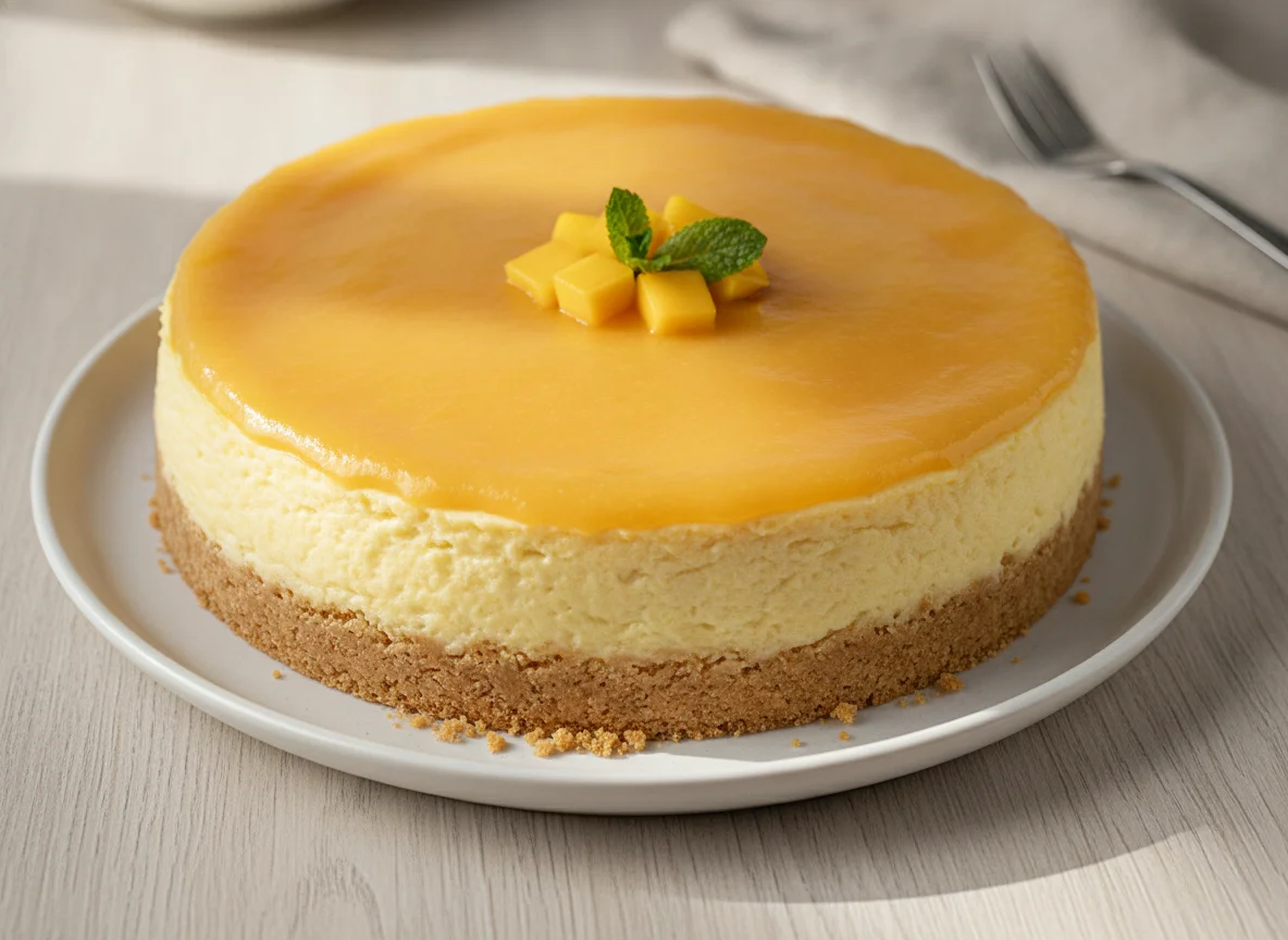 Mango-Käsekuchen photo
