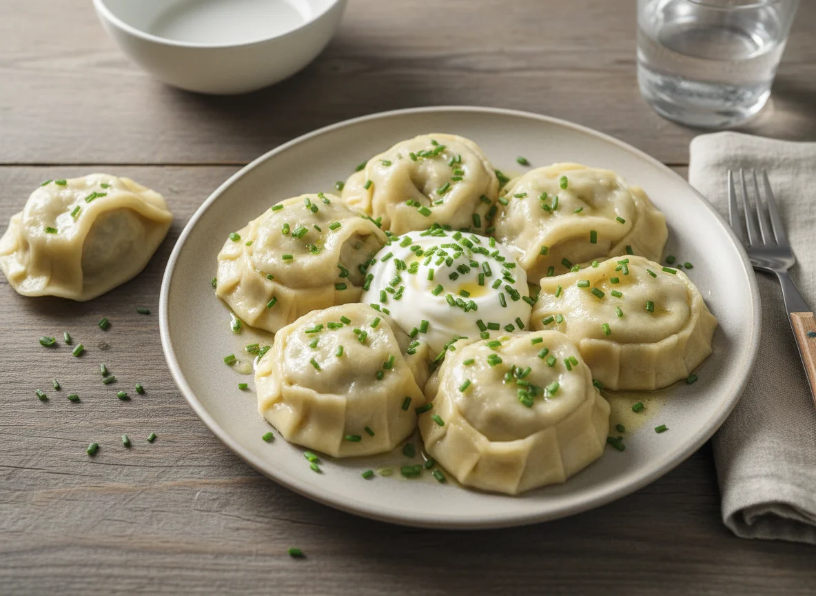 Manti (Gedämpfte Teigtaschen) photo