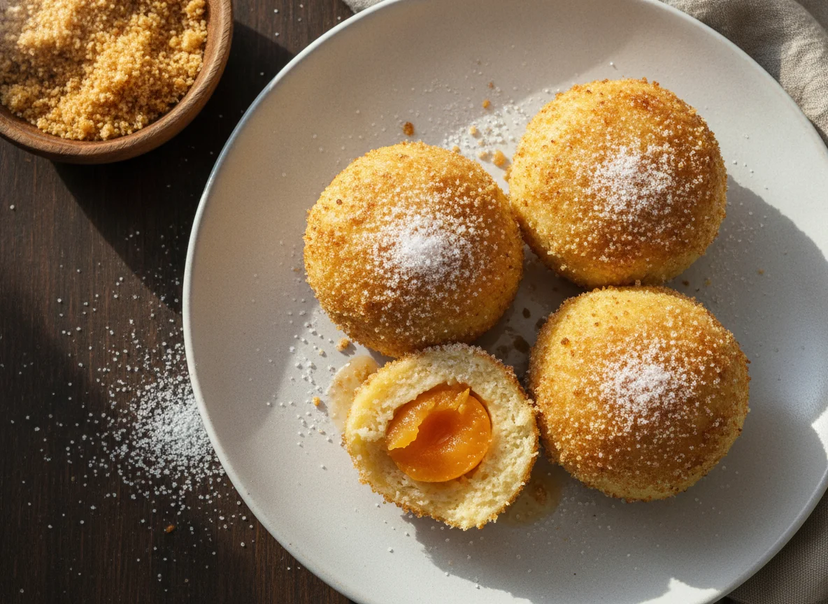 Marillenknödel aus Kartoffelteig photo