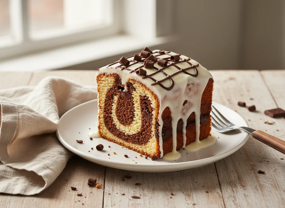 Marmorkuchenstück photo