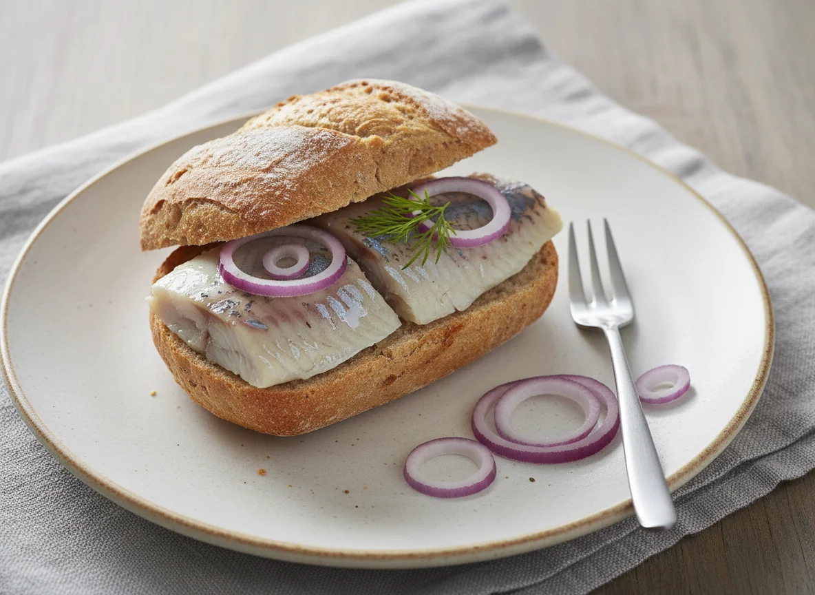 Matjesbrötchen photo