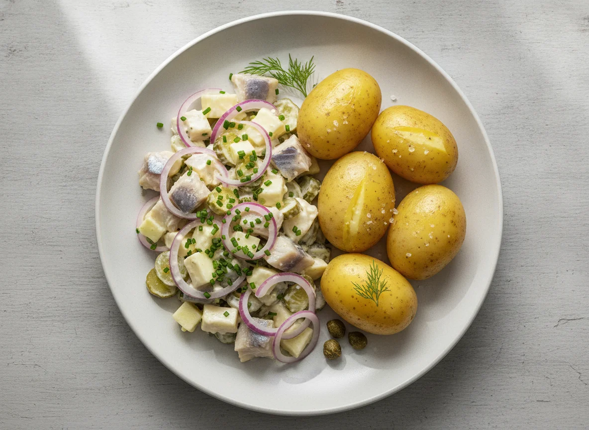 Matjessalat mit Salzkartoffeln photo