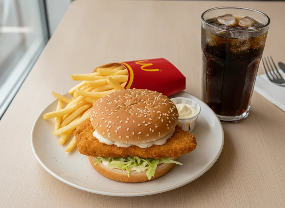 McDonald's Chicken Burger Menü photo