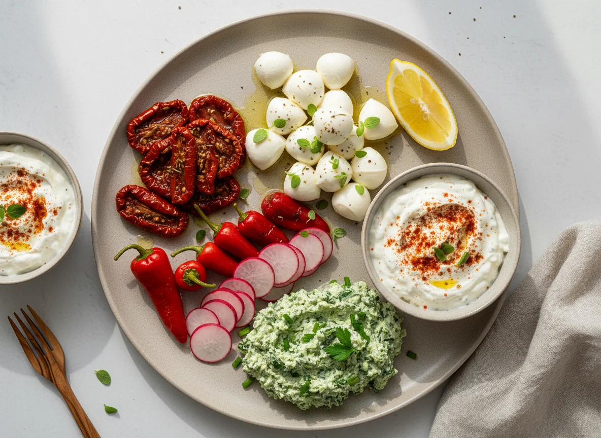 Mediterrane Vorspeisenplatte photo