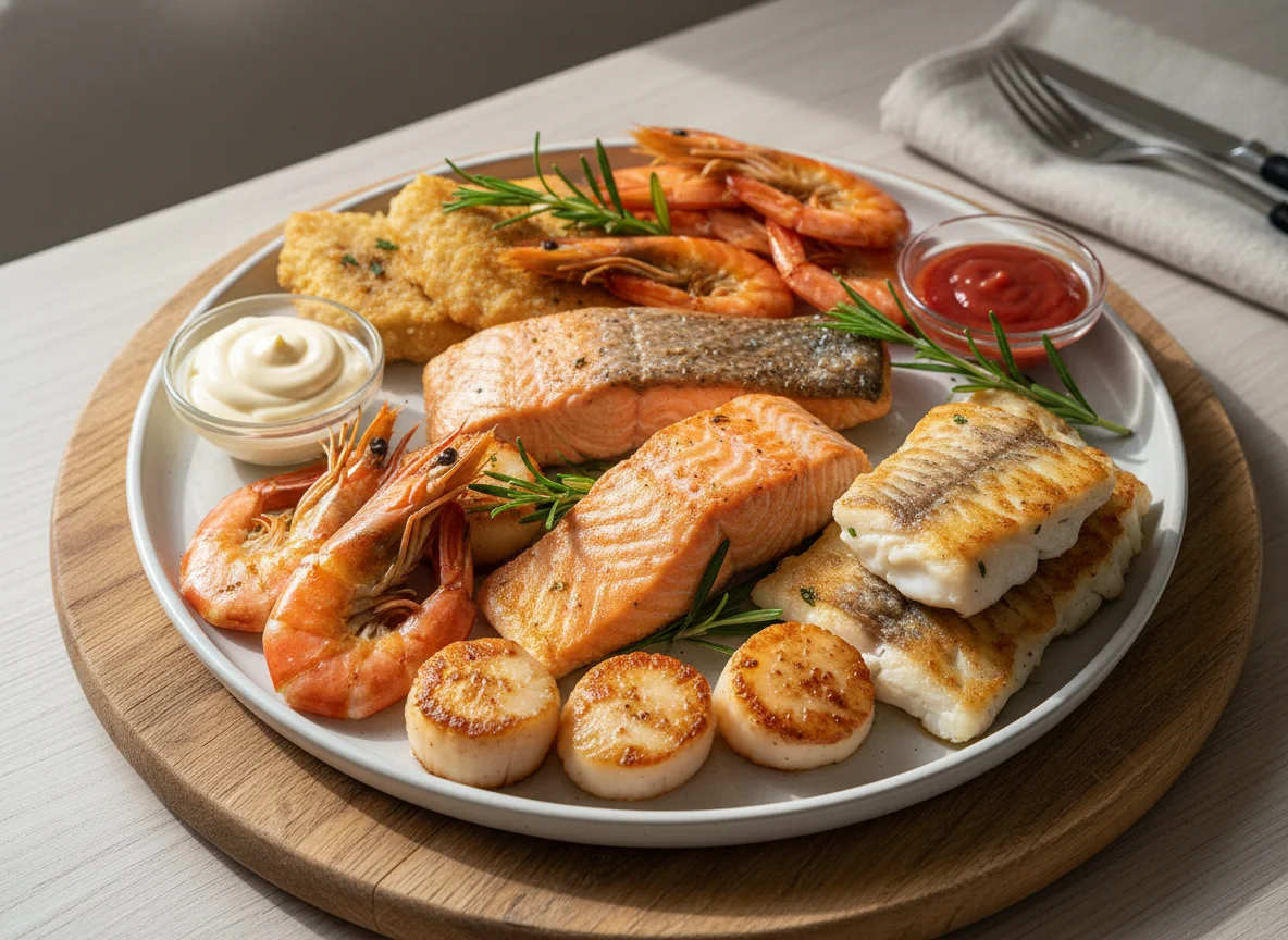 Meeresfrüchte- und Fischplatte photo