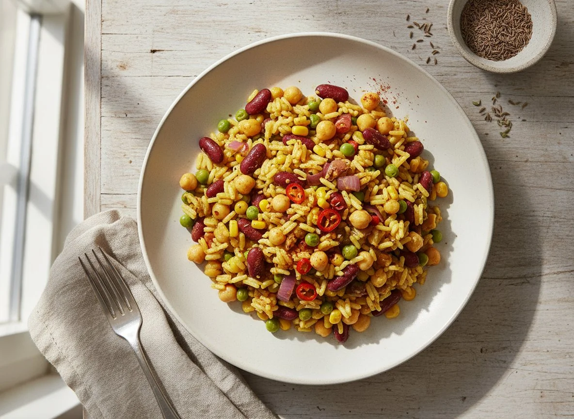 Mexikanische Gemüse-Reis-Pfanne photo