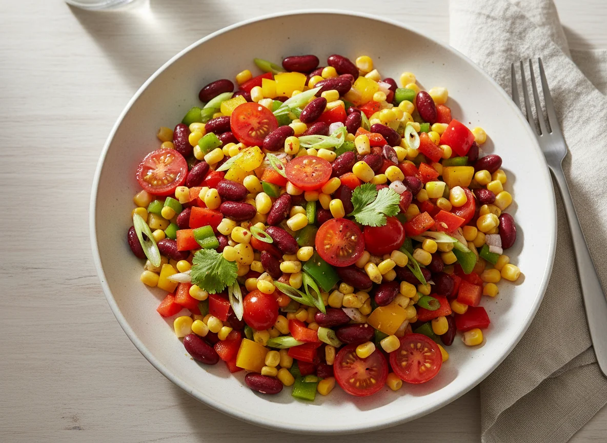 Mexikanischer Bohnen-Mais-Salat photo