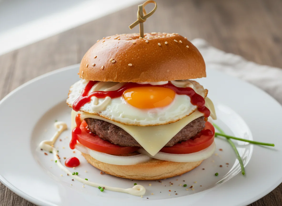Mini-Burger mit Spiegelei photo