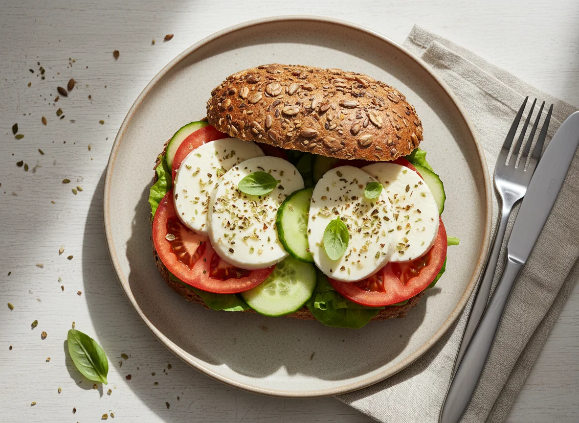 Mozzarella Brötchen photo