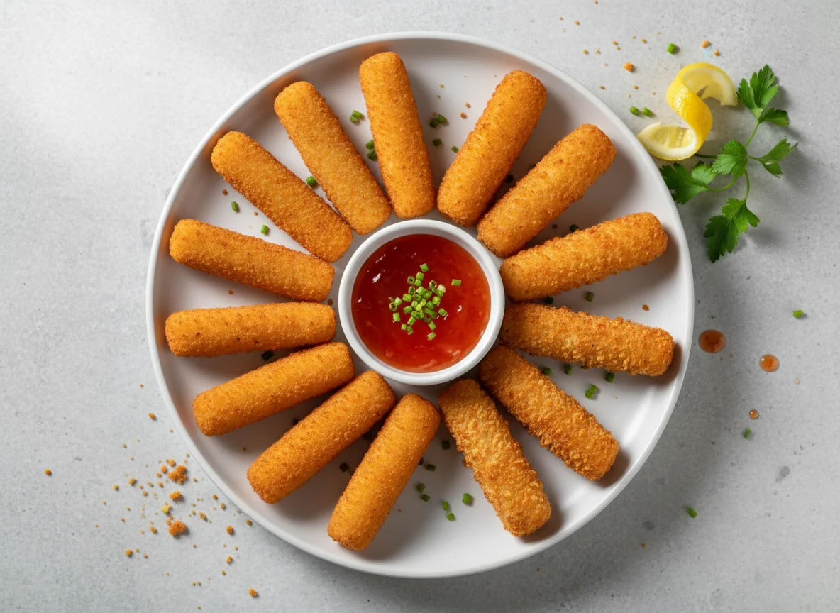 Mozzarella Sticks mit Dip photo