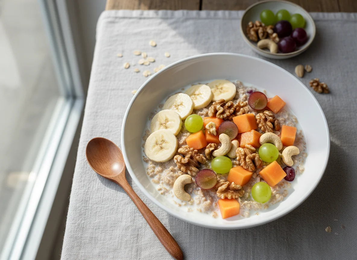 Müesli mit Früchten und Nüssen photo