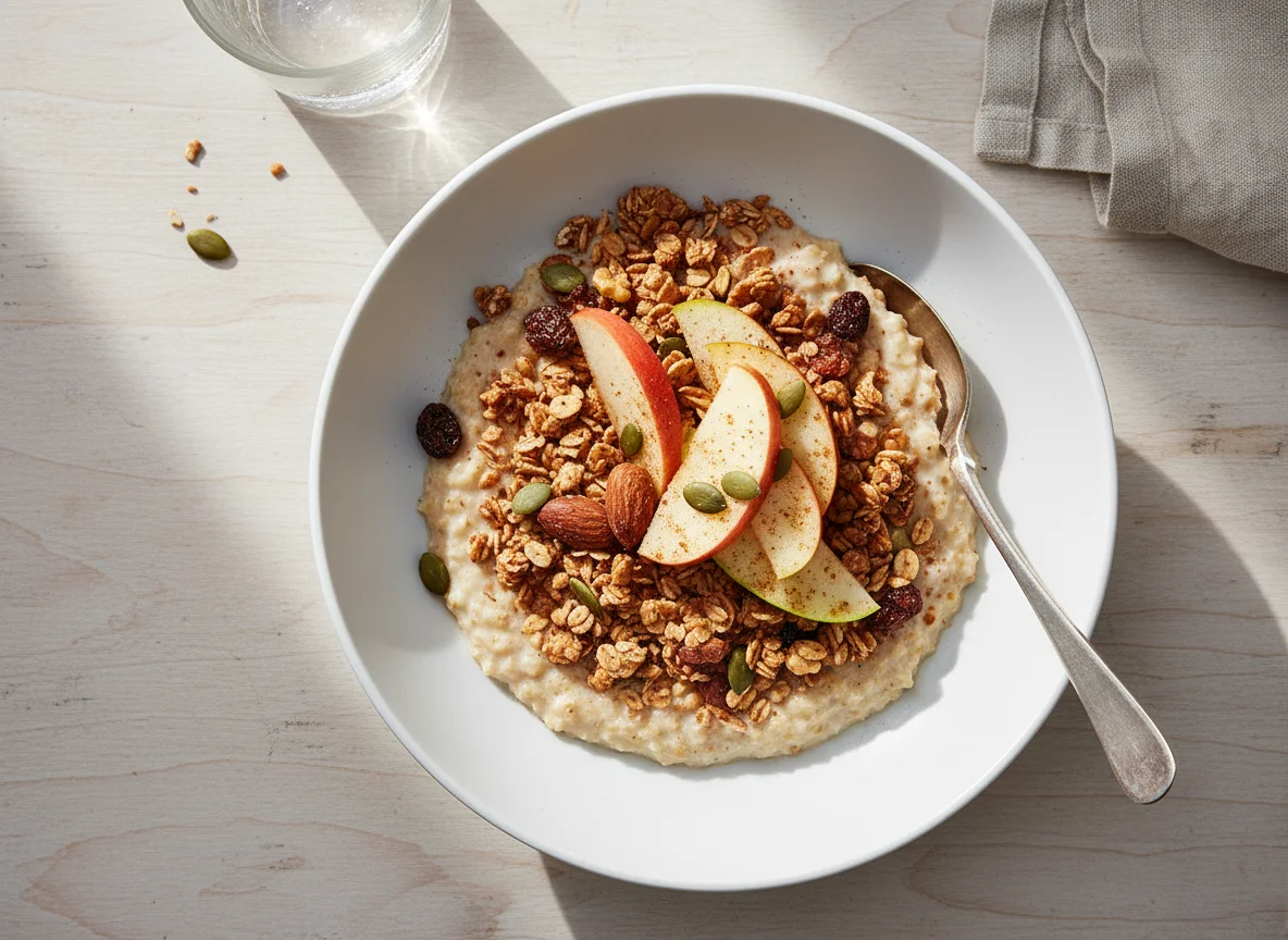 Müsli mit Apfel photo