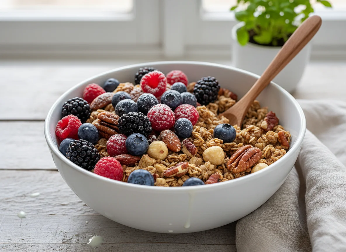 Müsli mit Beeren photo